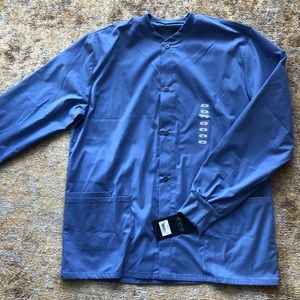 Cherokee Workwear Scrubs Snap Front Jacket (Men: medium)